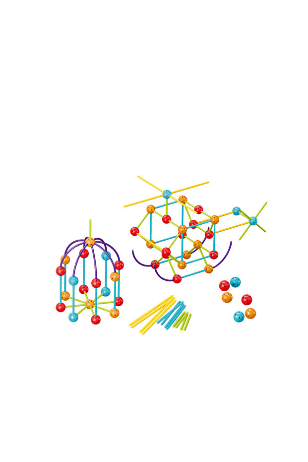 Set de constructie STEAM - Forme 3D ( 140 piese) - 2
