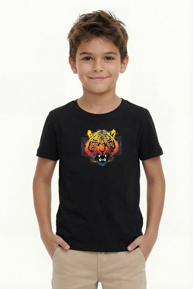 Printed Boy's Short Sleeve T-Shirt B8