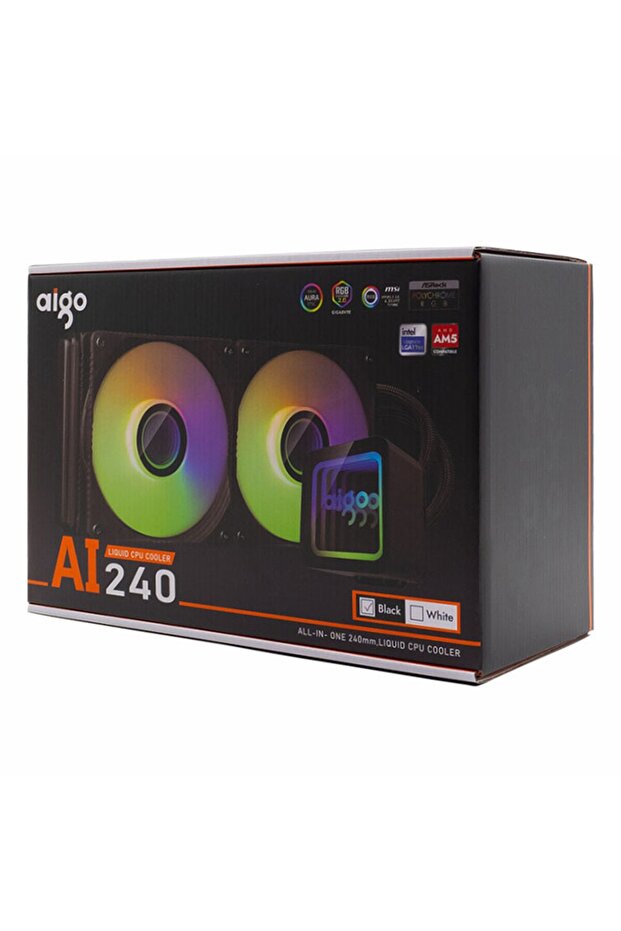 Ai240 Argb 240mm Am5/1700P Black Processor Liquid Cooler