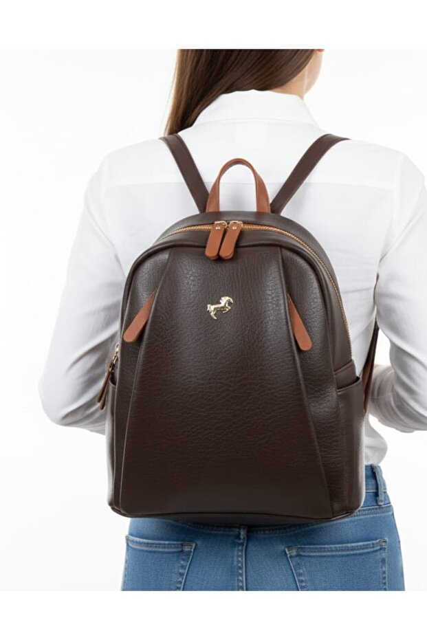 Miami Polo Club Leather Look Women's Backpack