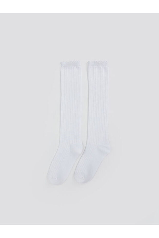 Esvab • Modern & Distinctive Simple Girls' Knee-Length Socks, Pack of 2