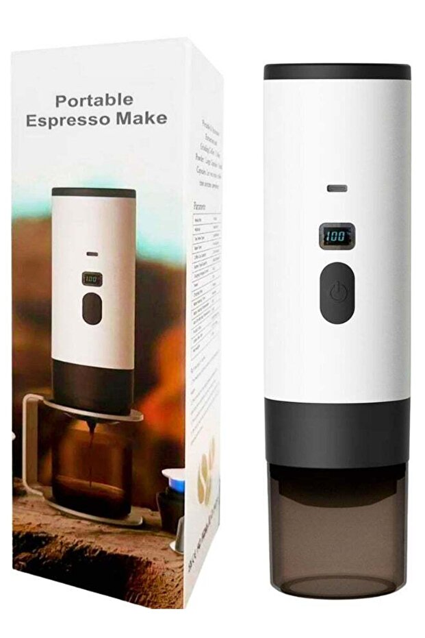 Self-Heating Portable Espresso Machine with 7800mAh Battery – USB-C Rechargeable Handheld Coffee M