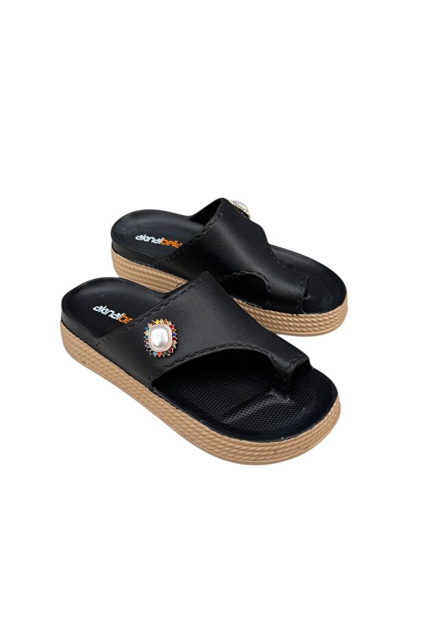 Akınalbella Women's Light Sole Eva Flip-Flops Beach Pool Daily Slippers
