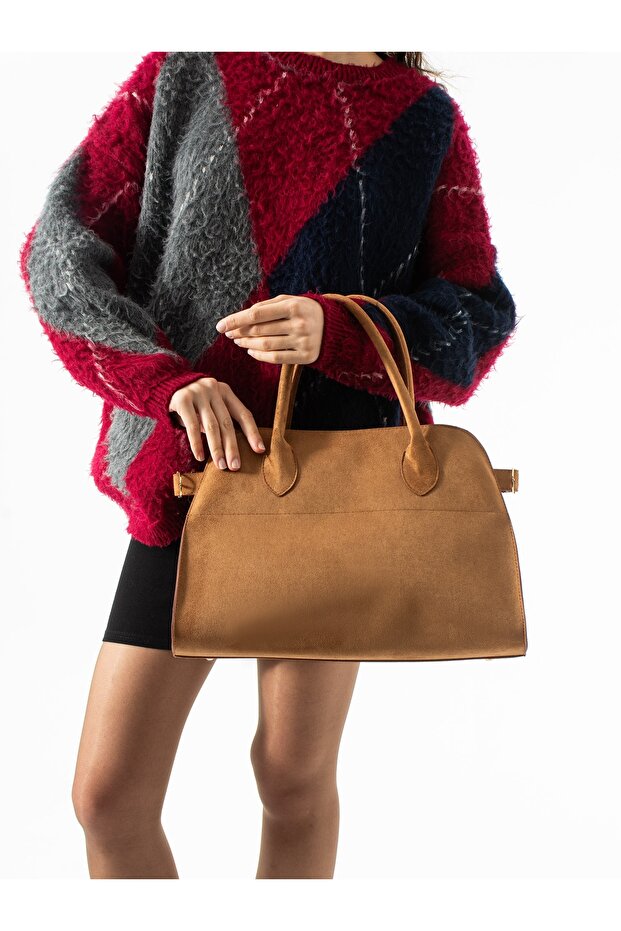 Nobi̇le Tan Suede Women's Bag