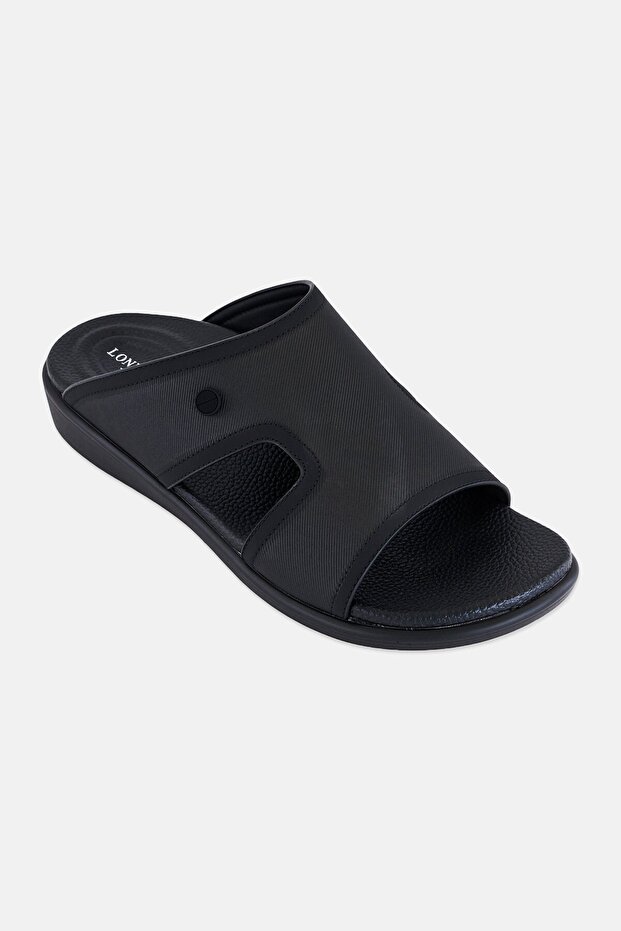 Men Slip On Arabic Sandals, Black