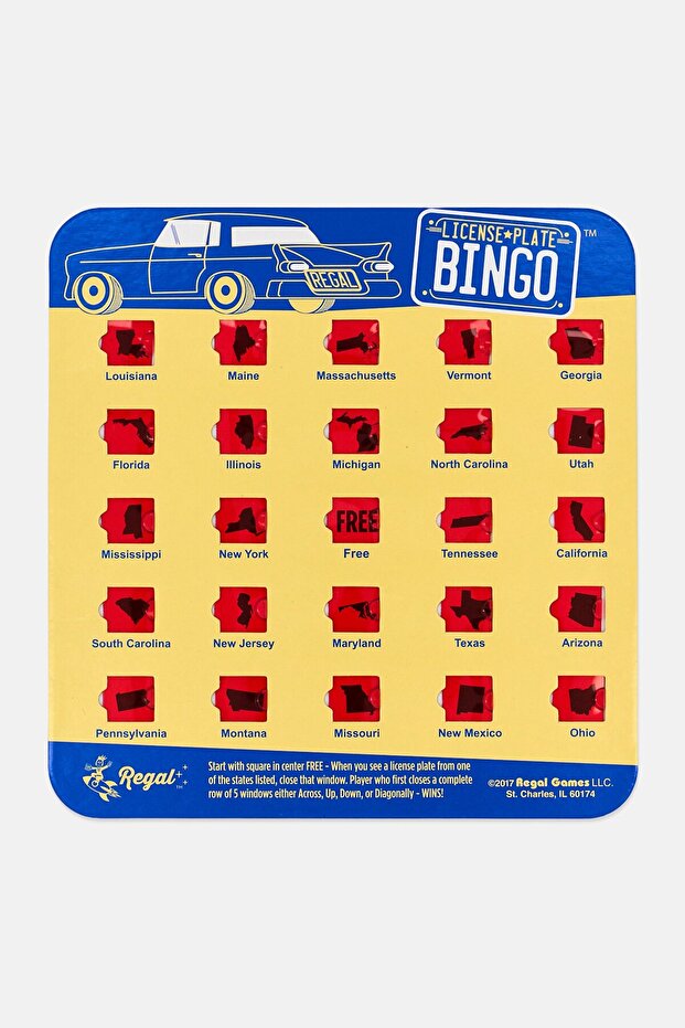 Original Travel Bingo Card, Assorted