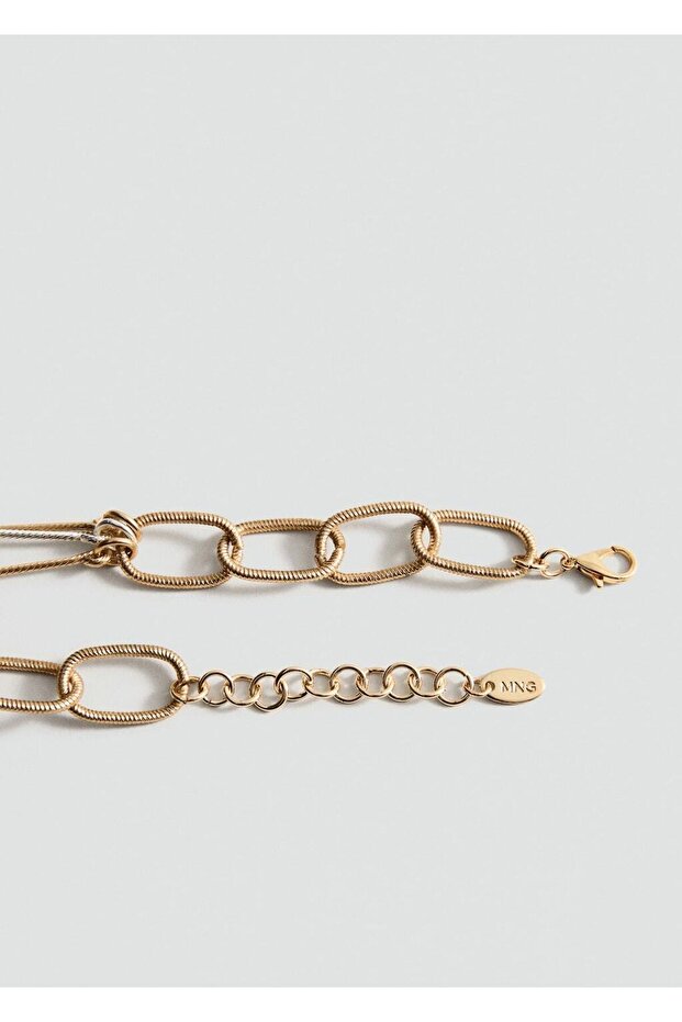 Uçlu zincir kolye - 4