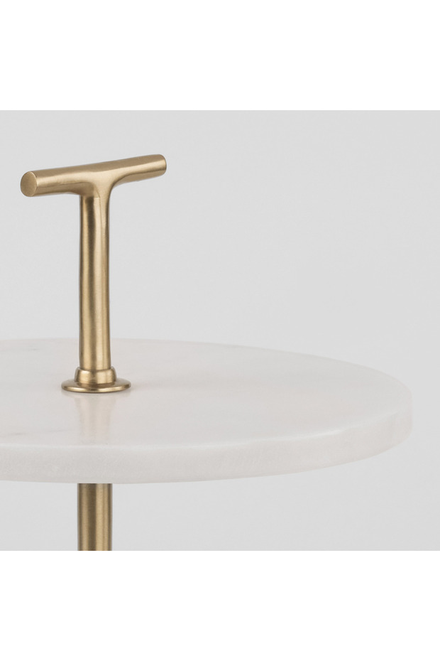 طبق تقديم من الرخام من بليك مادلين - 25 سم - 3