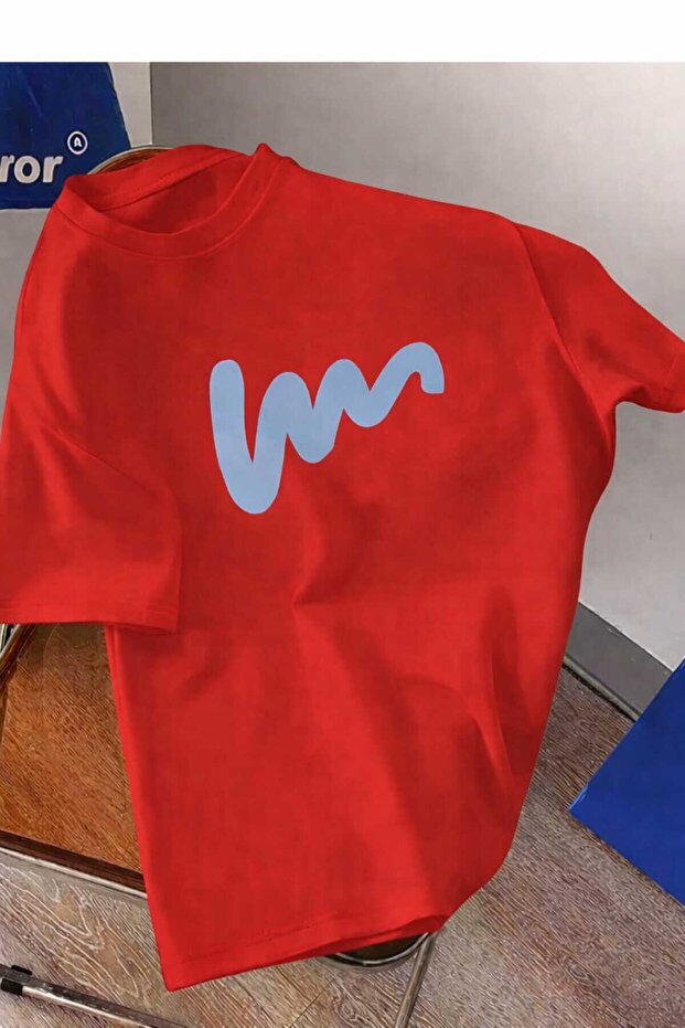 Red W Printed Unisex Tshirt