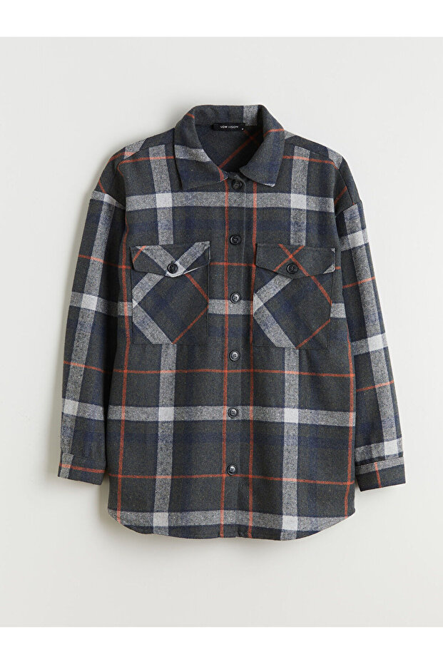 Nevavm Plaid Oversize Women's Lumberjack Shirt Jacket with a Difference