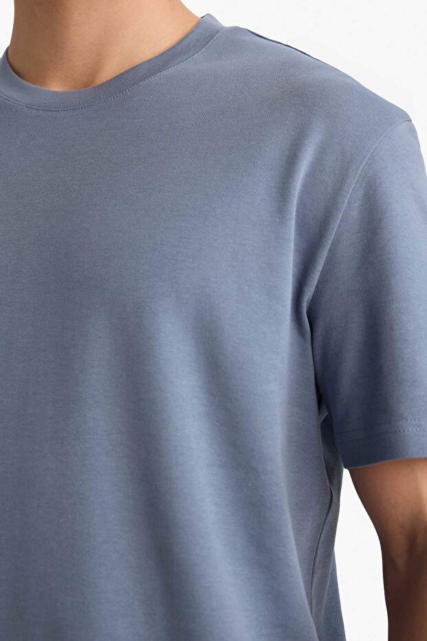 %100 Pamuk Basic Tişört E7961AX26SP - 4