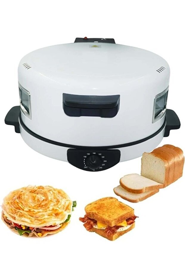 Arabic Bread / Pizza Maker NT-173ABM, 1800W Electric Flatbread Cooker, Fast Heat, Even Cooking,
