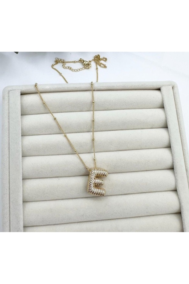 ÇELİK HARF KOLYE E HARFİ - 1