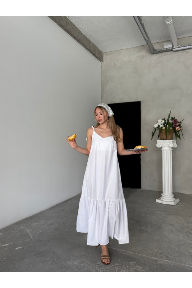 POPLİN KUMAŞ ELBİSE - 3