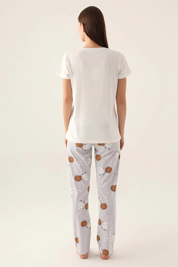 KADIN İKİLİ TAKIM - KREM - 5