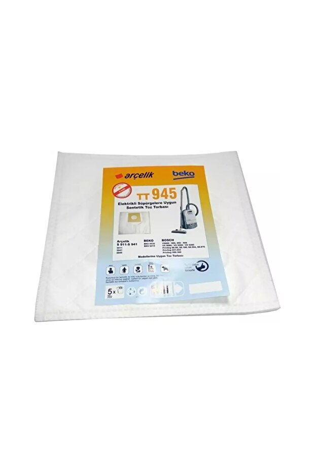 Arçelik S 911 - S 941 Synthetic Dust Bag (518148128)-20 Pieces