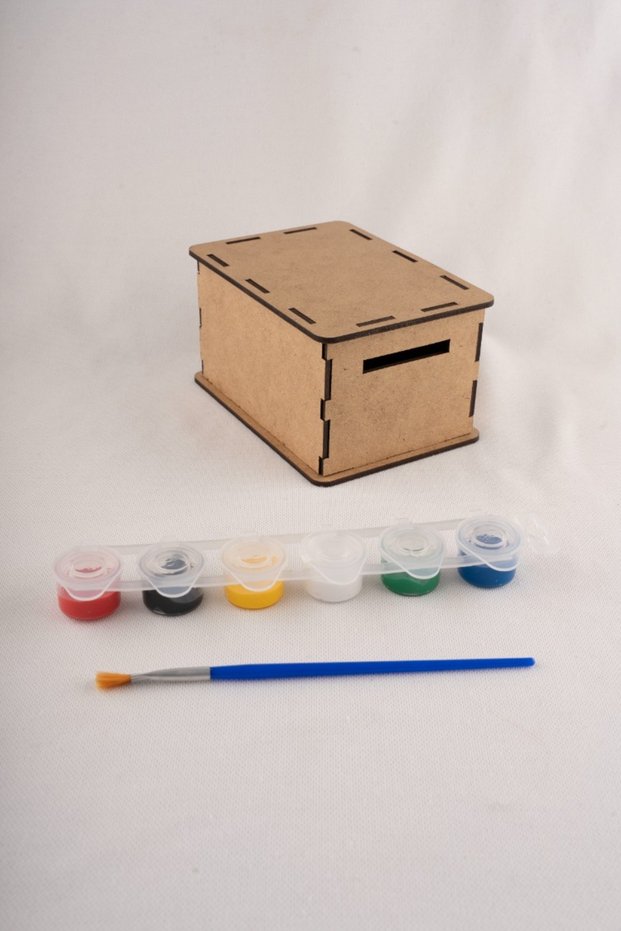 Mdf Piggy Bank Painting Kit – Paintable Wooden Piggy Bank