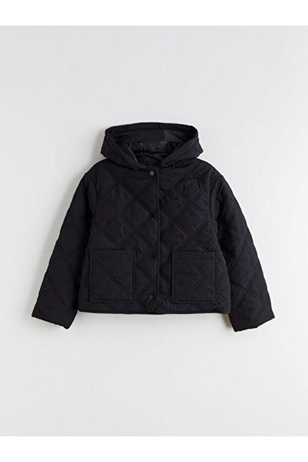 Hooded Quilted Girl's Coat from Uzg Store for Style Enthusiasts