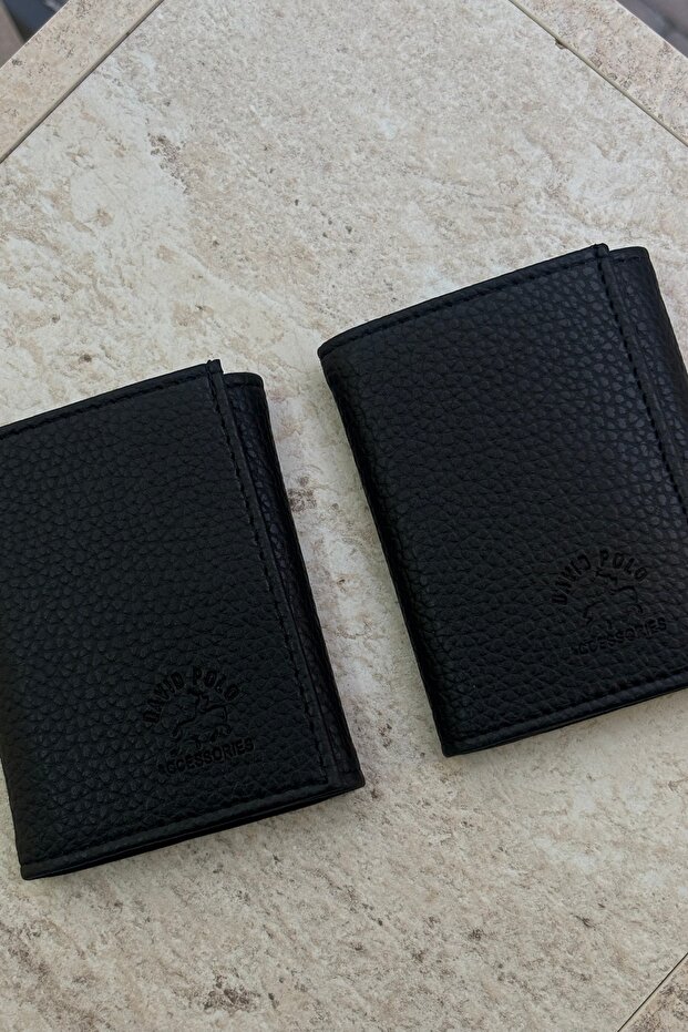 Black Men's Card Holder and Wallet