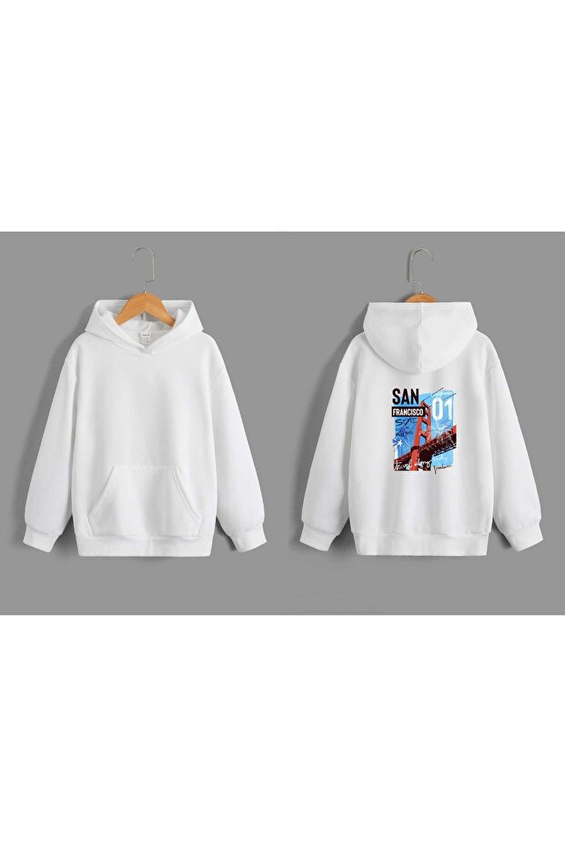 Oversize San Francisco Printed Unisex Sweat-Shirt