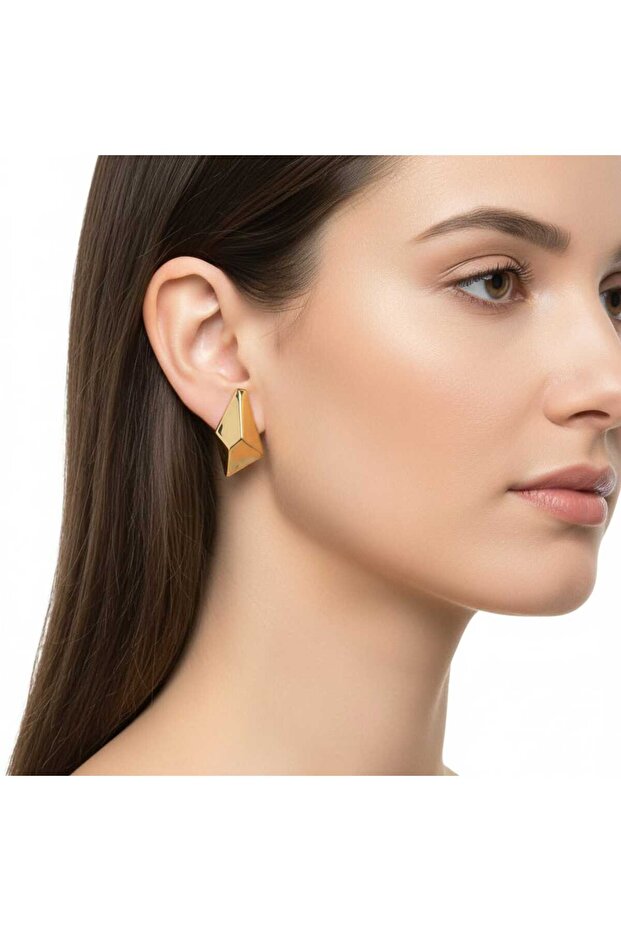 Kararmaz Çelik Küpe - 1