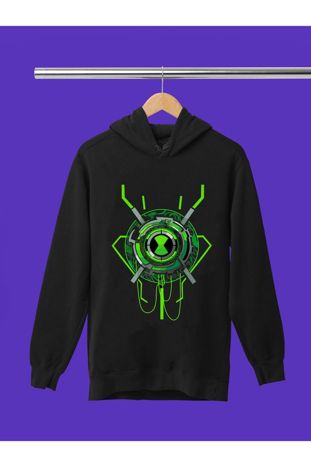 Ben10 Printed 3-Yarn Quality Soft Texture Hooded Children's Sweatshirt