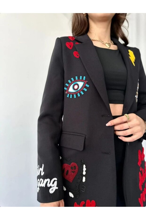 nakışlı ceket - 1