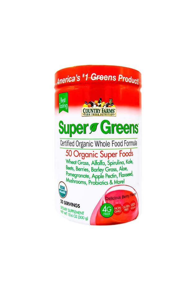 SUPER GREENS BERRY FLAVOR 280G (D)