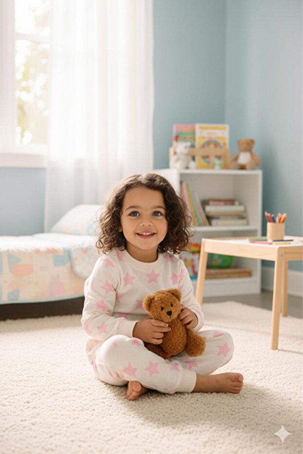 Girl's Bottom and Top Pajama Set