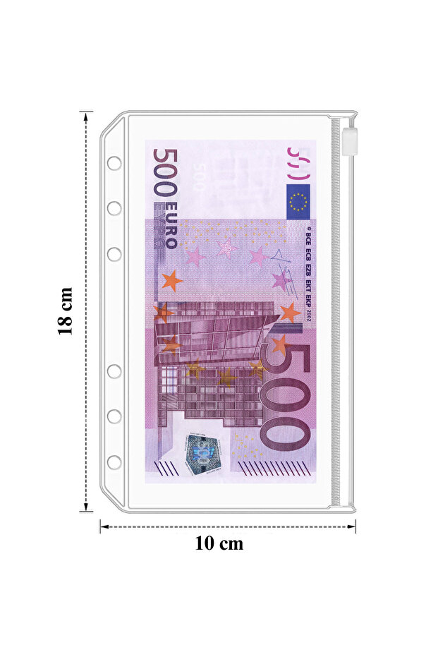 BE SO BUSY A6 Şeffaf Kilitli-Fermuarlı PVC Dosya – 5’li Set (Birikim Ajandası Dosyası)