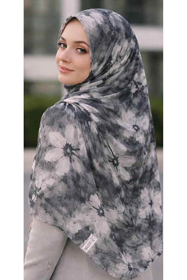 شال من قطن الخيزران المزخرف