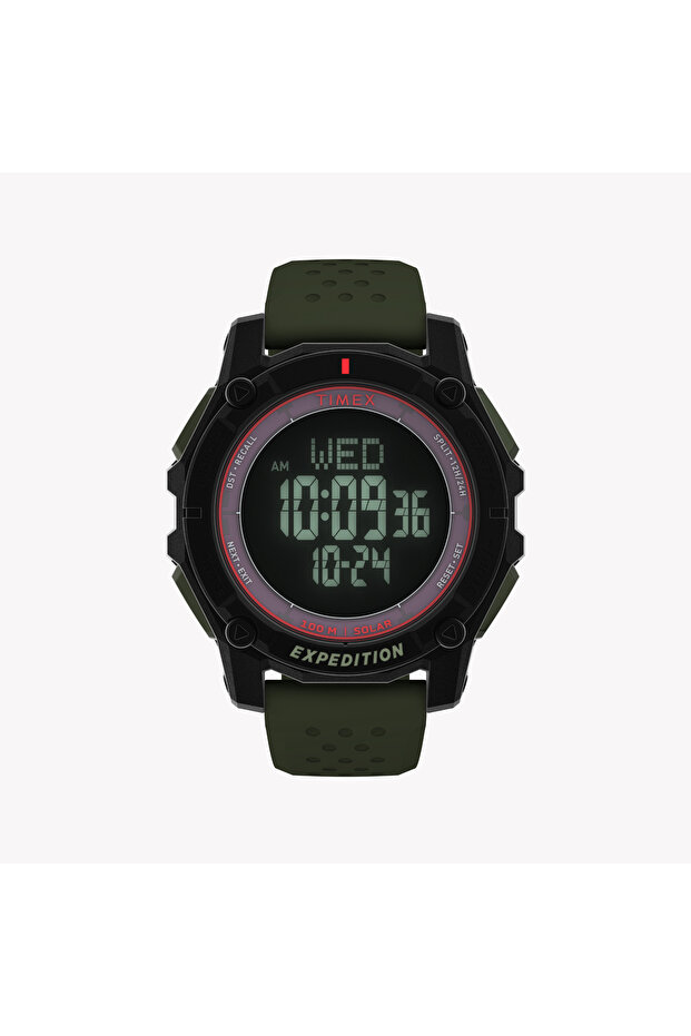 Men's Solar Digital, Black/Green | Tw4b33700