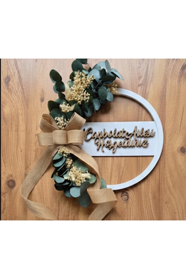 25cm ahşap kapı süsü - 1