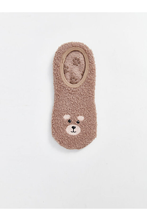 Esvab • Modern & Distinctive Embroidered Non-Slip Sole Women's Home Socks