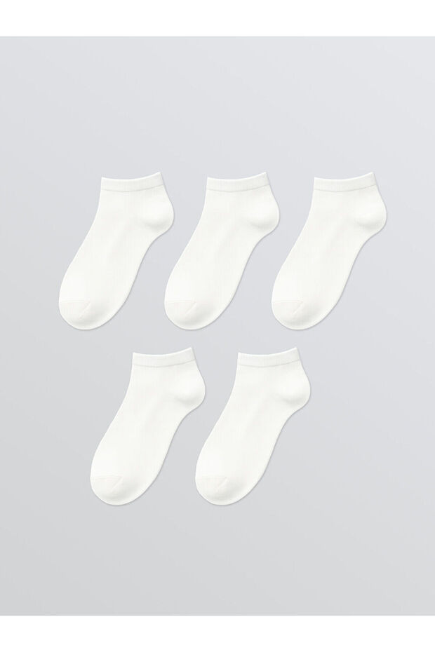 Nevavm Women's Plain Booties Socks 5-Pack