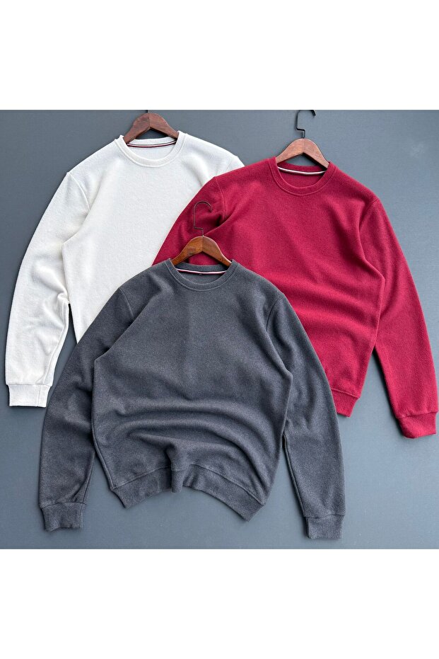 3 Unisex Knitted Fabric Sweaters