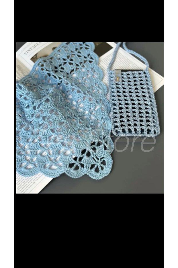 Six Cotton Vintage Bohemian Pinterest Style Hand Knitted Bandanas