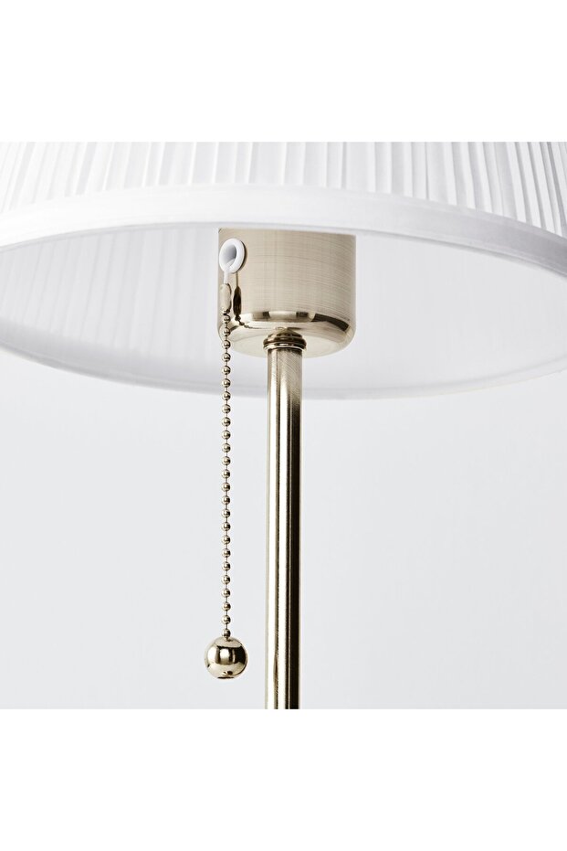 Table lamp, nickel-plated/white - 6
