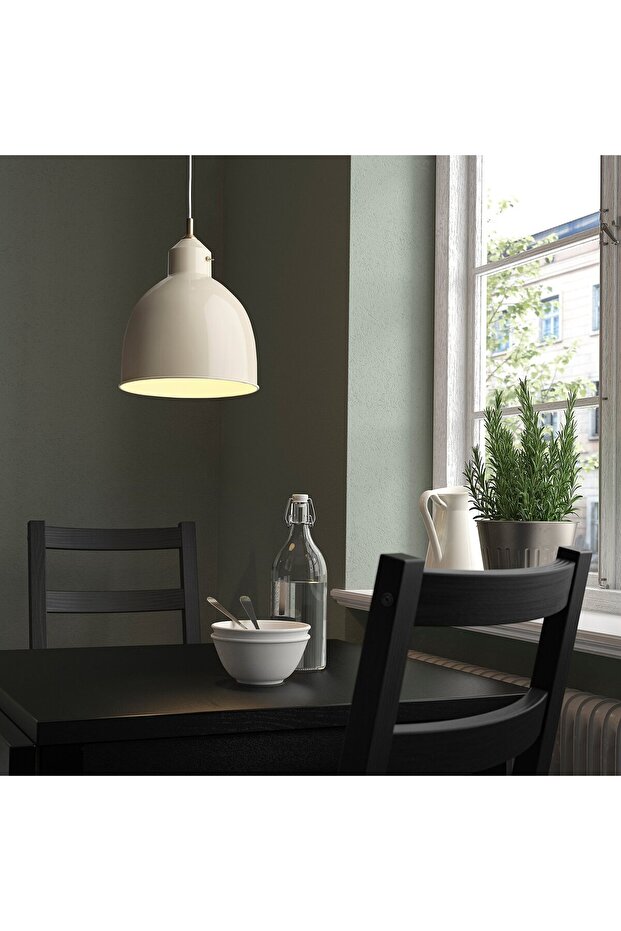 مصباح معلق، لون بيج فاتح - 2