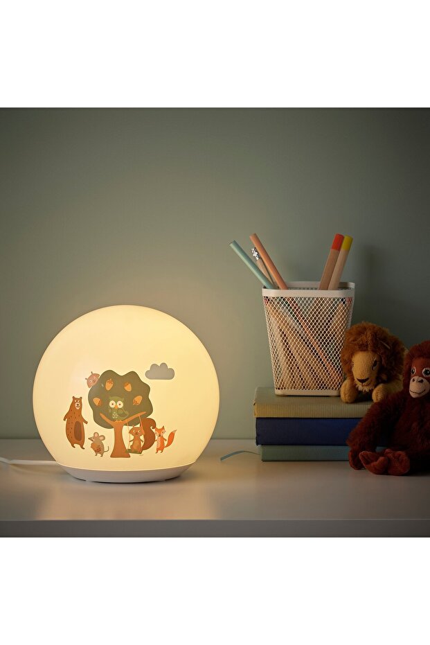 مصباح طاولة LED، بنقشة غابة - 5