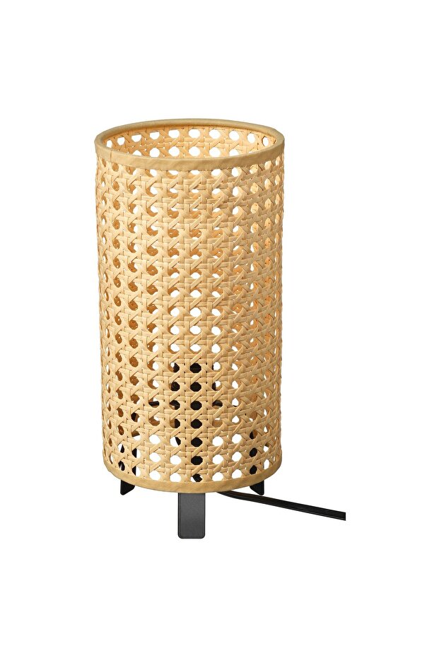 مصباح طاولة، بيج/أسود، 26 سم - 1