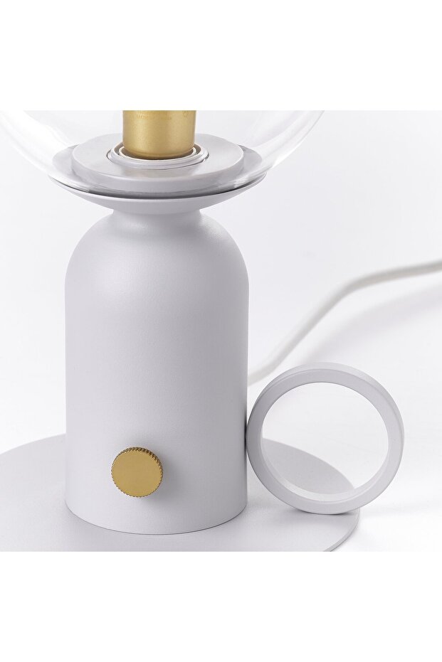 مصباح طاولة، رمادي فاتح قابل لتعديل شدة الإضاءة، 24 سم - 6