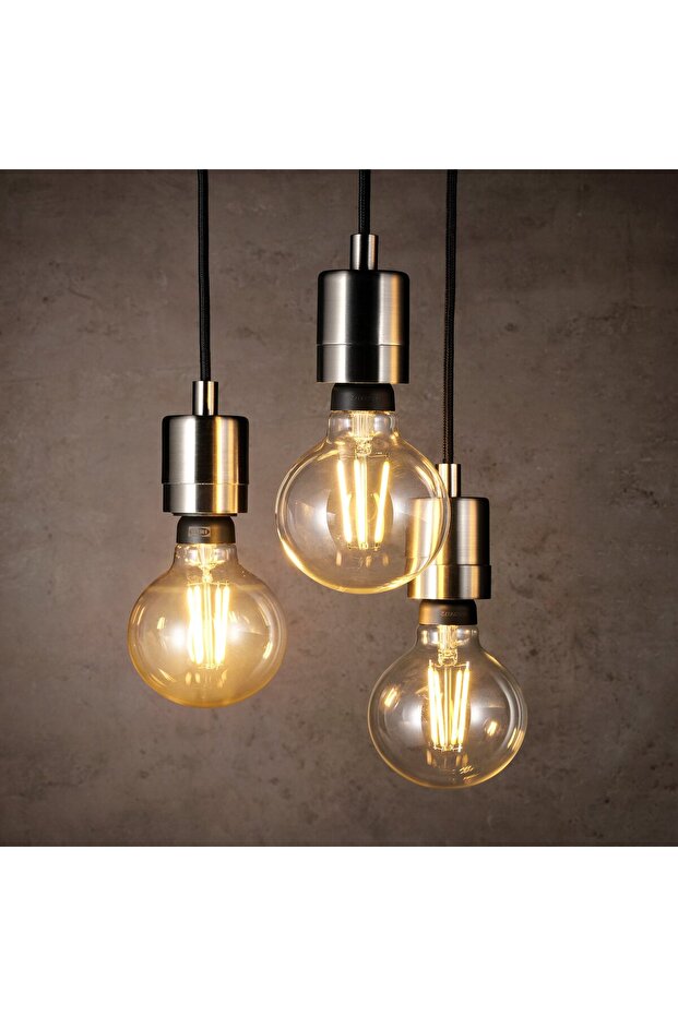 مصباح LED E27 بقوة 470 لومن، ذكي لاسلكي قابل للتعتيم/إضاءة بيضاء دافئة - 5