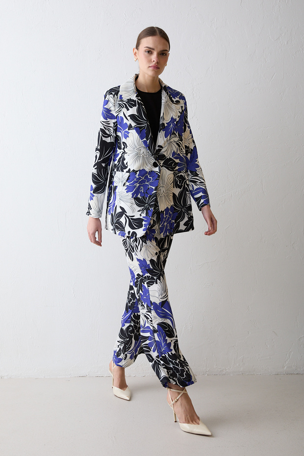 Patterned Jacket Suit 32-2674 - 1