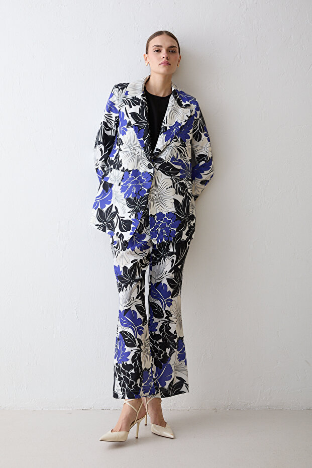 Patterned Jacket Suit 32-2674 - 2