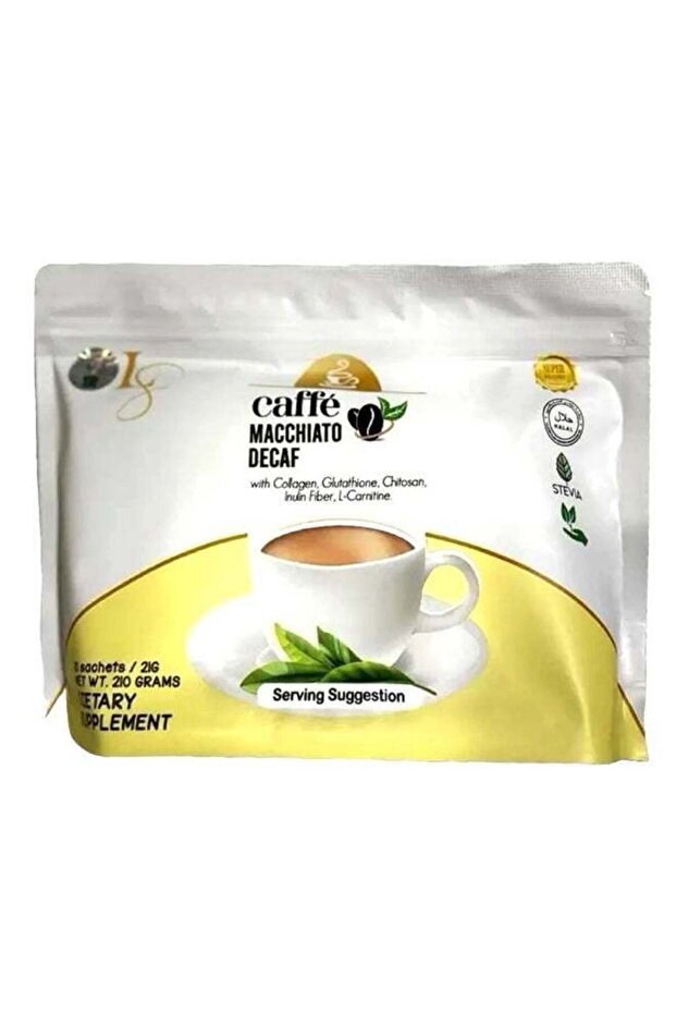 Caffé Macchiato Decaf – Glutathione, Collagen & L-Carnitine Slimming Coffee – Sugar-F