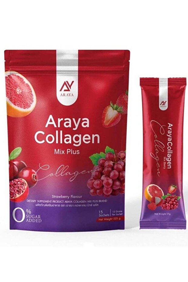 Aryaa Araya Collagen Powder Drink | Sugar-Free Anti-Aging Collagen Supplement | 15 Sachets