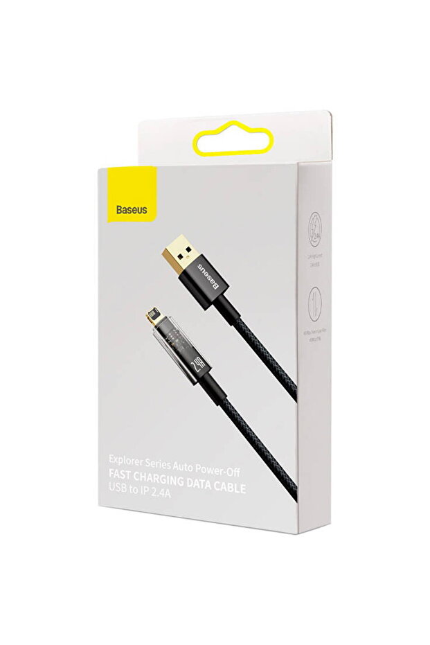 Explorer USB to Lightning Cable, 2.4A, 2m black - 5