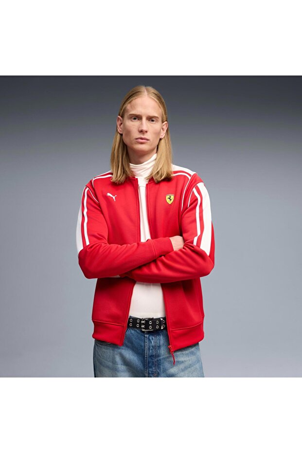Ferrari Mt7 Men's Red Casual Style Jacket 63583302