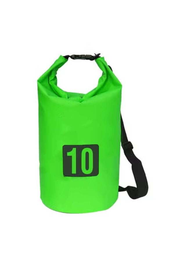 10L Fruit Green Single-Strap Waterproof Outdoor Sport PVC Bag